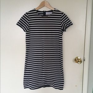 Navy Everlane Striped T-Shirt Dress